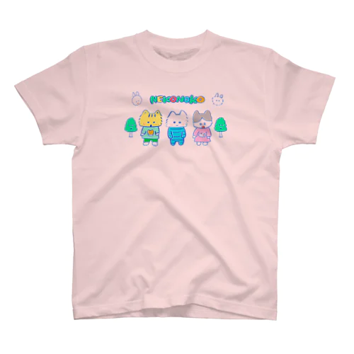 ネコノコキャラ レトロバージョン スタンダードTシャツ