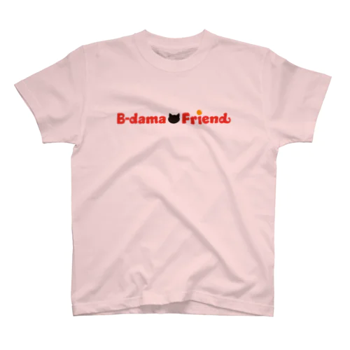 ビー玉フレンド 猫&ロゴ2 スタンダードTシャツ