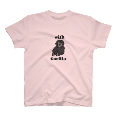 with Gorilla まったり Regular Fit T-Shirt