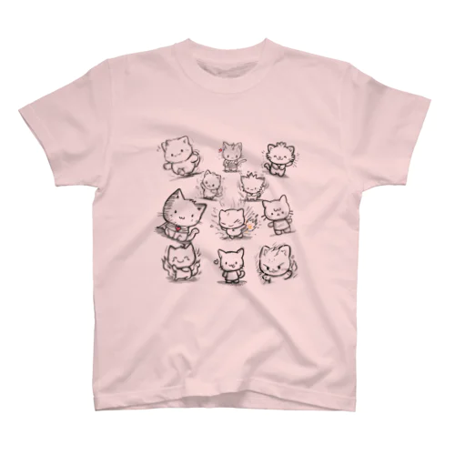 にゃんこたち スタンダードTシャツ