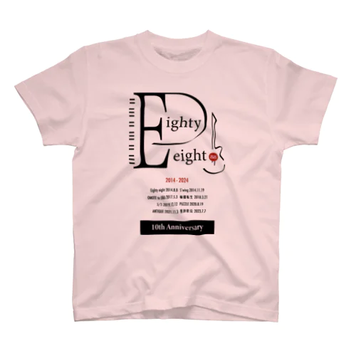 Eighty eight 10周年 アニバーサリーTシャツ【ベビーピンク】 Regular Fit T-Shirt