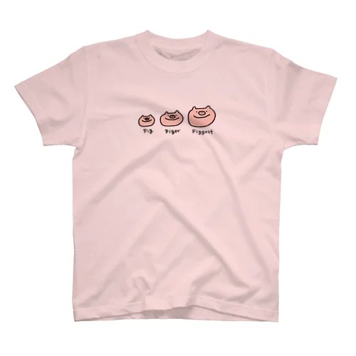 大きい豚はpiggest スタンダードTシャツ