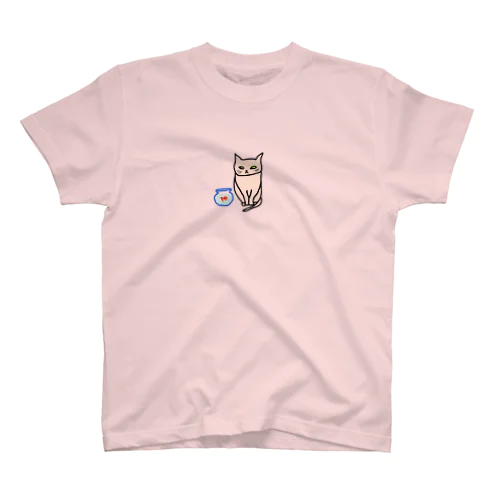 猫と金魚 スタンダードTシャツ