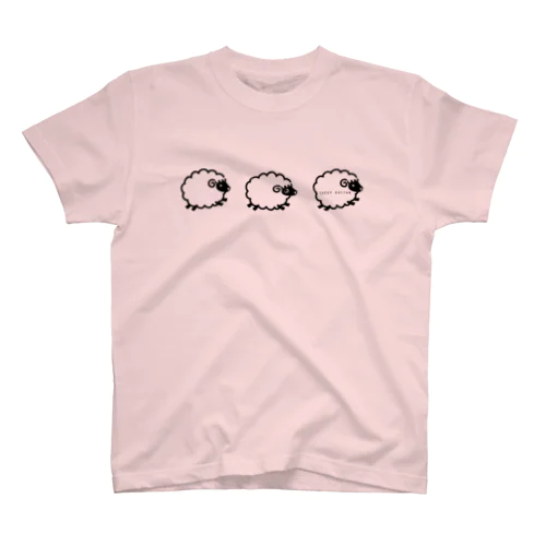 羊のリズム Sheep rhythm スタンダードTシャツ