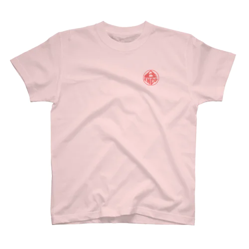 BENCO　Tシャツ　丸ロゴ薄紅 Regular Fit T-Shirt