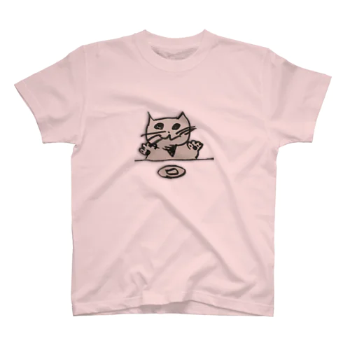 いただきますねこ Regular Fit T-Shirt