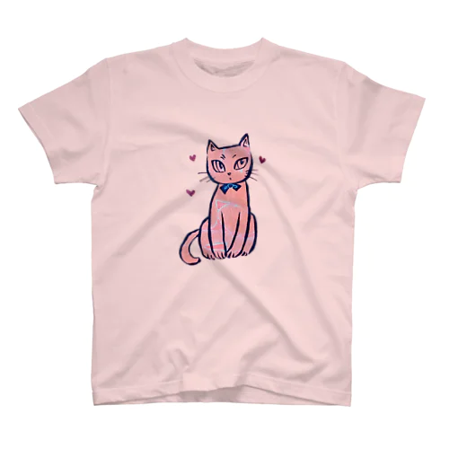 ピーチ 猫 Regular Fit T-Shirt