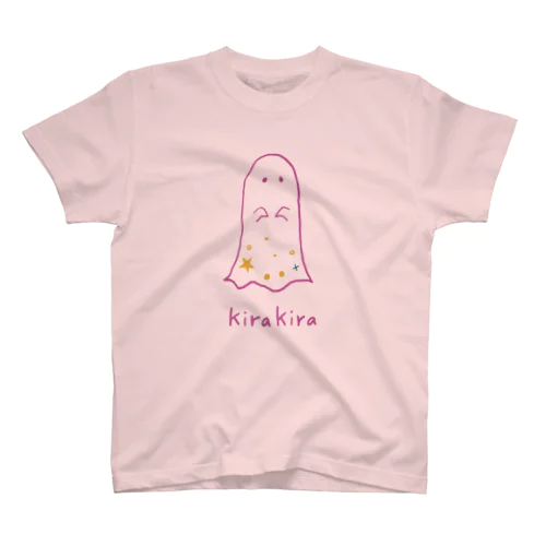 ピンクのキラキラオバケ スタンダードTシャツ