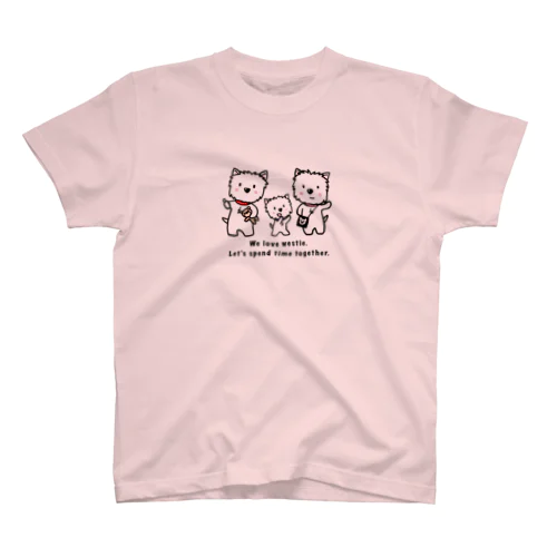 しろいぬルッチー【3wes】Tシャツ スタンダードTシャツ