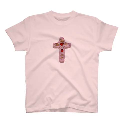 ハート豪華な十字架 スタンダードTシャツ