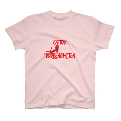 【スペイン語Tシャツ】酔っぱらっちゃった♡（女性用） スタンダードTシャツ