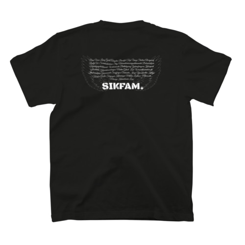 SIKAFAM(白ロゴ) Regular Fit T-Shirt