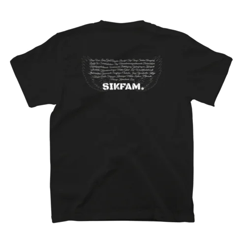 SIKAFAM(白ロゴ) Regular Fit T-Shirt