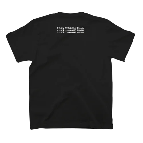 they/them/their WHITE スタンダードTシャツ