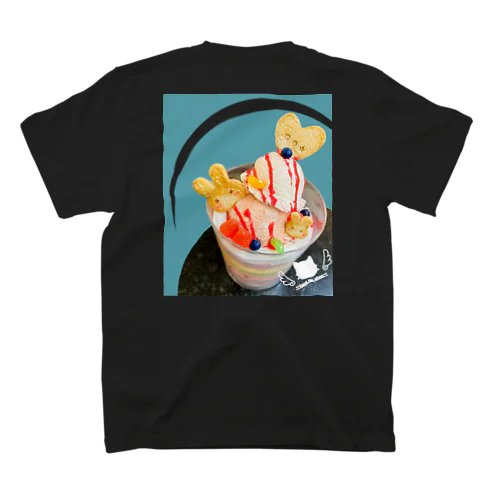 イチゴパフェうさぎクッキー スタンダードTシャツ