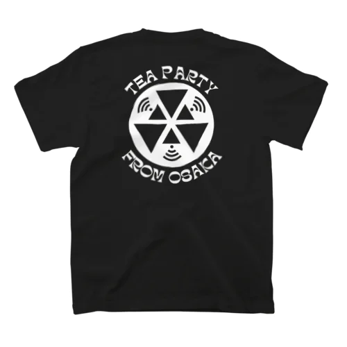 TEA PARTY バックプリントTシャツ Black Regular Fit T-Shirt