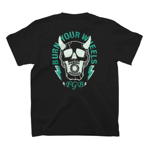  FIXED GEAR BLUES / BURN YOUR WHEELS Regular Fit T-Shirt