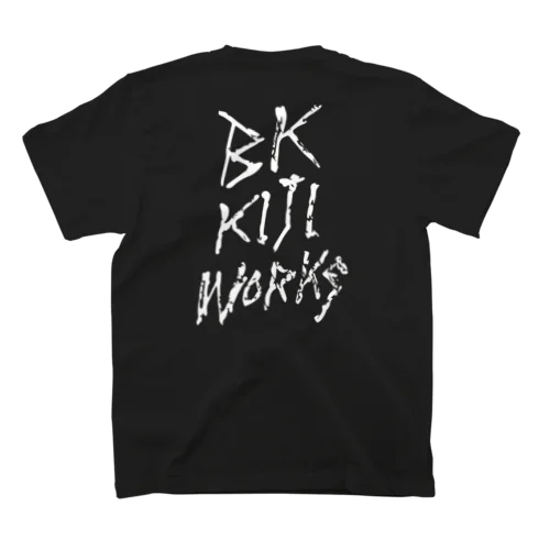 BK KIJI WORKS-wht logo スタンダードTシャツ