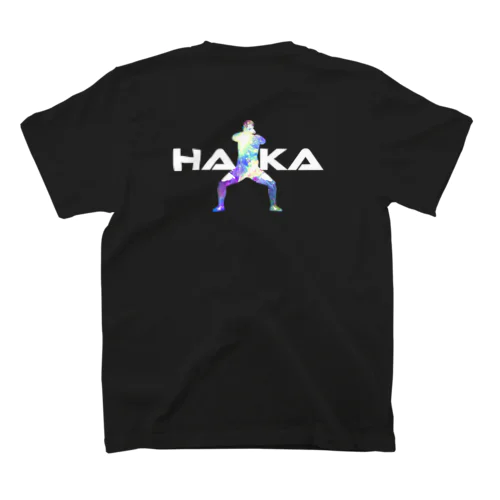 ラグビー　ハカ（黒地） スタンダードTシャツ