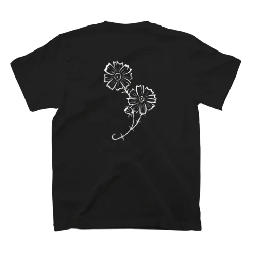 秋桜　 Wh（背面） Regular Fit T-Shirt