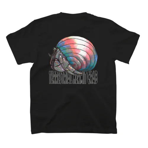 白っぽい字のTerrestrial Hermit Crab (trans) Regular Fit T-Shirt