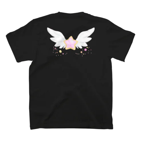 星と羽根 pink Regular Fit T-Shirt