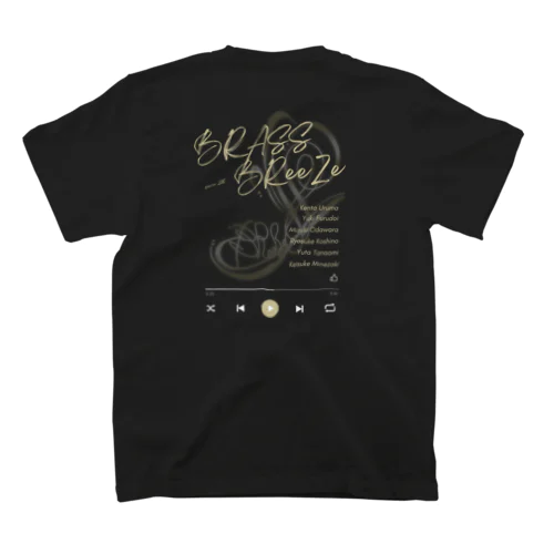 Tシャツ　ベージュ　music スタンダードTシャツ