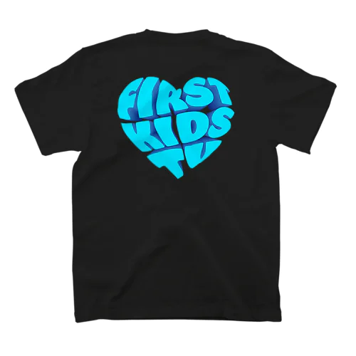 Blue Heart Logo T (black) スタンダードTシャツ