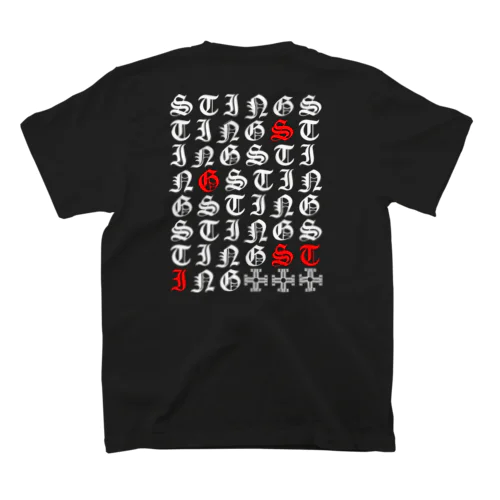 sting sting.Horseshoe backchart logo(WH) スタンダードTシャツ