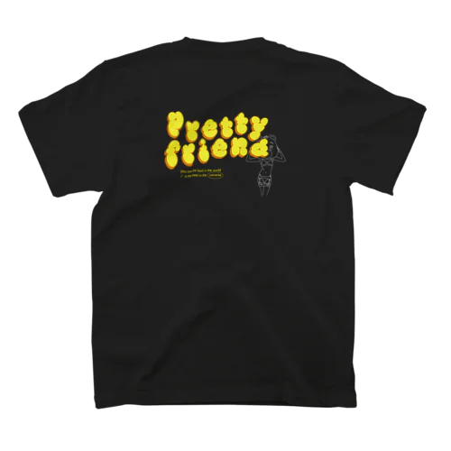 pretty friend (yellow) Regular Fit T-Shirt
