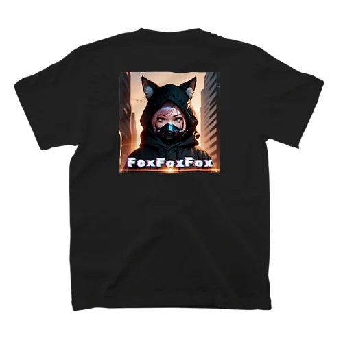 Foxちゃん（仮）『背面：イラスト　前面：ロゴ』 Regular Fit T-Shirt