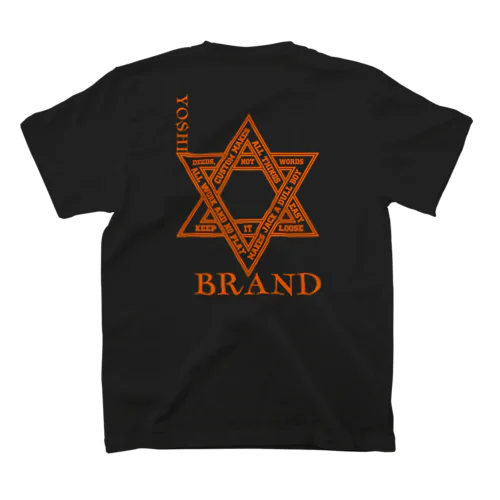 YB六芒星 Orange Regular Fit T-Shirt