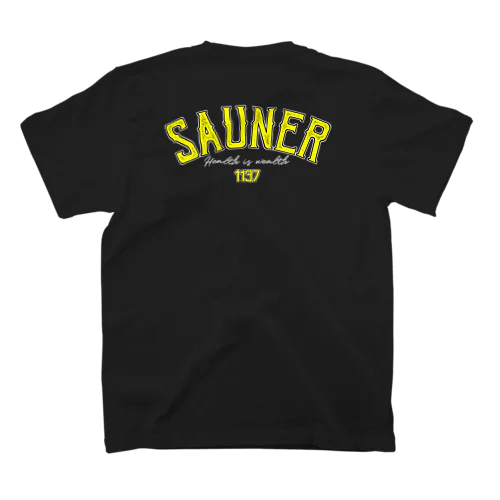 SAUNER1137 Yellow -Black- Regular Fit T-Shirt