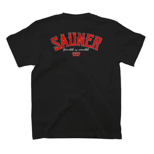 SAUNER1137 Red -Black- Regular Fit T-Shirt