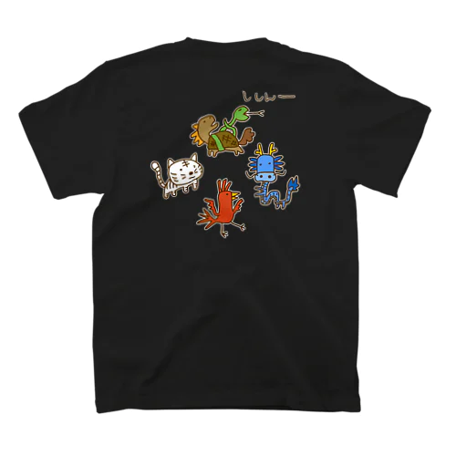 【バックプリント】画伯チックな四神 スタンダードTシャツ