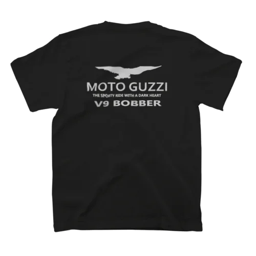 MOTO GUZZI　V9　BOBBER銀 スタンダードTシャツ