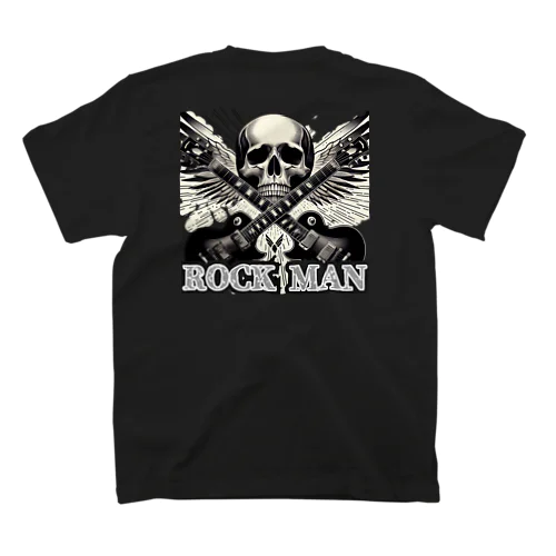 ROCK MAN　背中にプリント Regular Fit T-Shirt