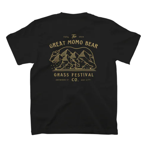 【背面】GREAT MOMO BEAR Regular Fit T-Shirt