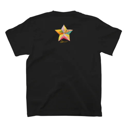 Star Tシャツー背面ワンポイントー スタンダードTシャツ
