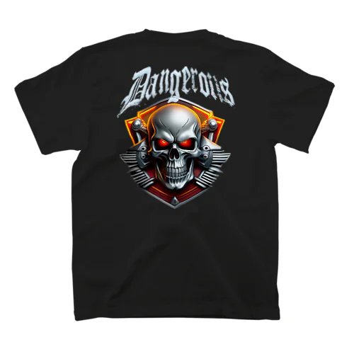 SKULL BIKER-1３-W Regular Fit T-Shirt