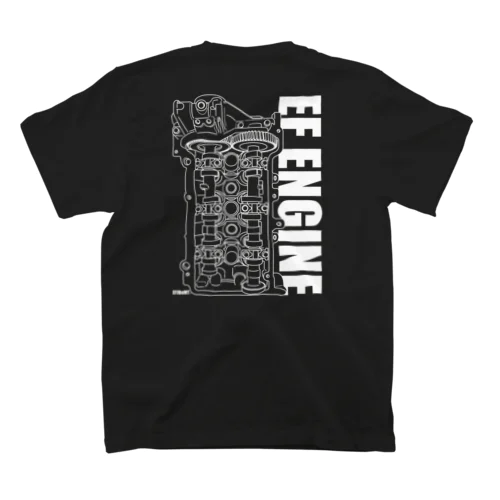 EF ENGINE(黒) Regular Fit T-Shirt