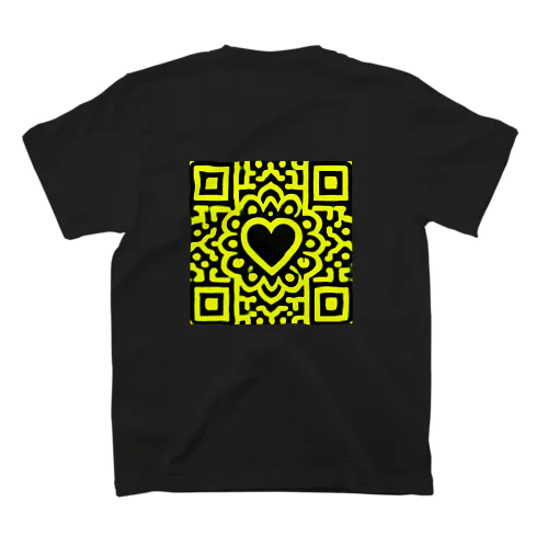 QRコード風HEART（P'） スタンダードTシャツ