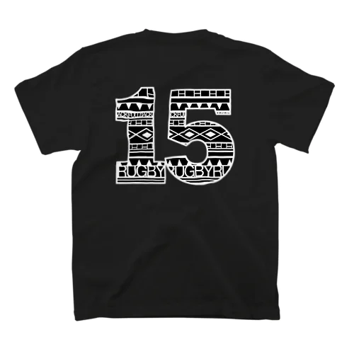 ラグビー フルバック Tシャツ（15番） 両面プリント Regular Fit T-Shirt