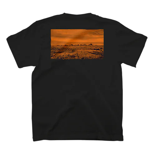 Rock on the back orange スタンダードTシャツ