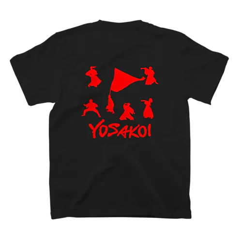 よさこい2Black　Ｔシャツ スタンダードTシャツ