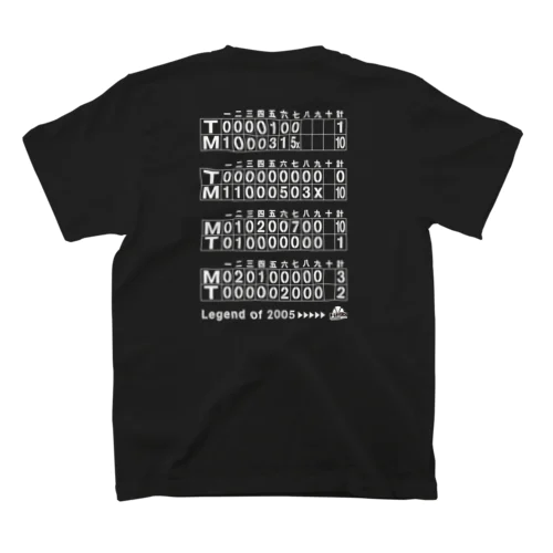 「334」白文字でスコアバージョン スタンダードTシャツ