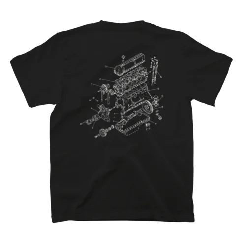 Nissan L24 Engine スタンダードTシャツ