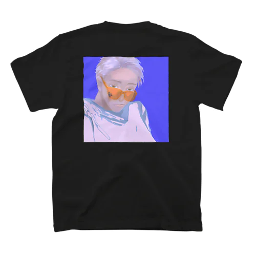 太陽にブルー（バックプリント） Regular Fit T-Shirt