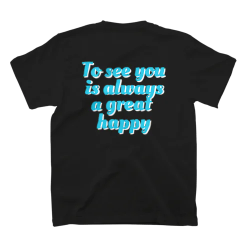 HAPPY-T【Black】 Regular Fit T-Shirt