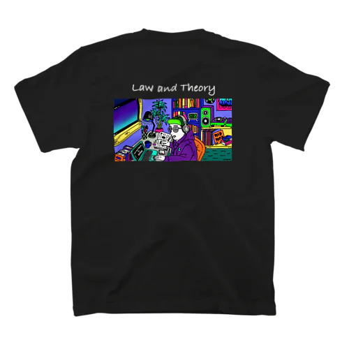 Law and Theory for artists Tee（white logo） スタンダードTシャツ